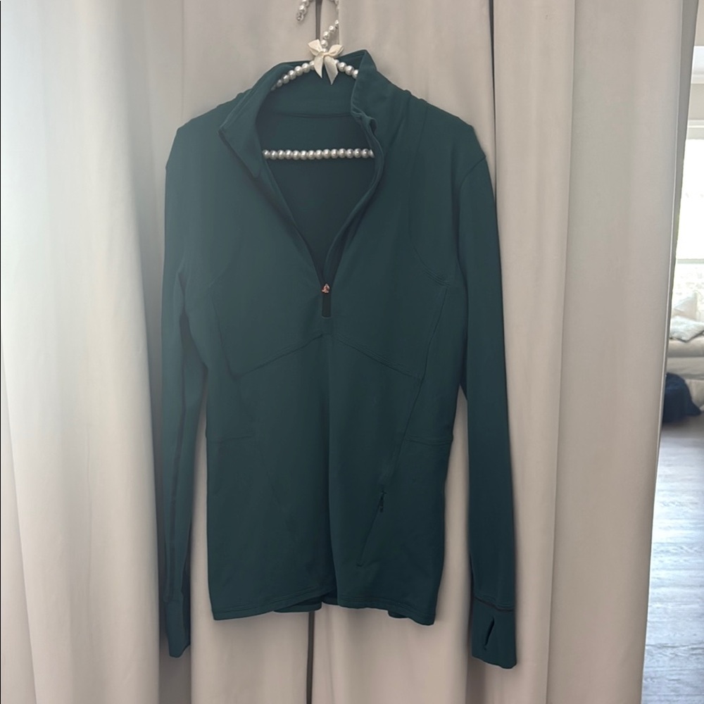 Lululemon Teal Long Sleeve Zip-Up Jacket